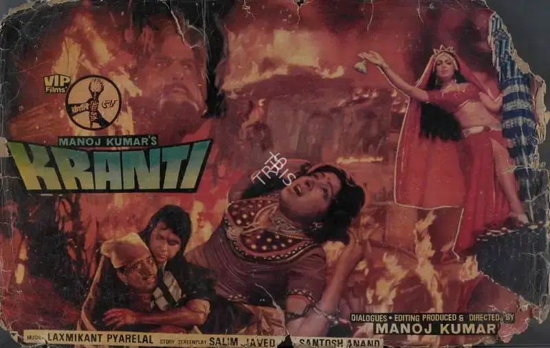 Joe D'Souza (Cinematographer), Kranti, 1981, Lobby Card
