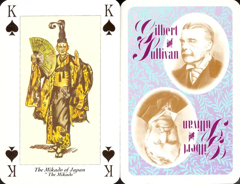 Don Jack (Artist), Gilbert and Sullivan, 1994, Playing Cards