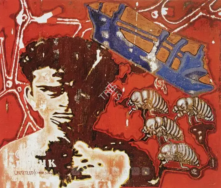 Jitish Kallat (Artist), Untitled (Earth Song), 2001, Painting