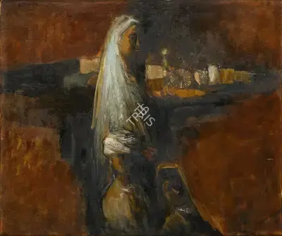Arup Das (Artist), They Belong to Village, 1963, Painting