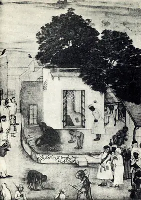 Bishan Das (Artist), The House of Shaikh Phul, 1615, Painting