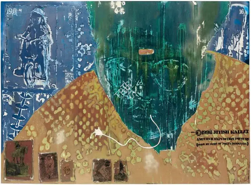 Jitish Kallat (Artist), Super Boy Proceed Slowly, 1998, Painting