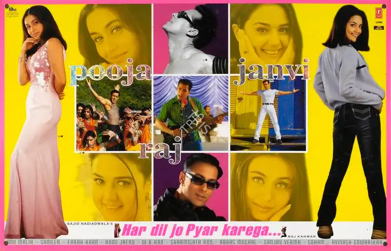 Sajid Nadiadwala (Producer), Har Dil Jo Pyar Karega, 2000, Lobby Card