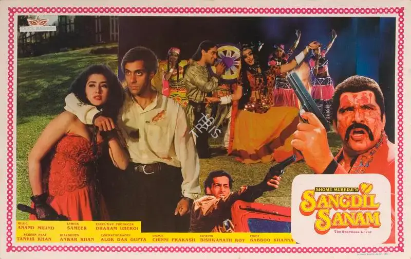 Shomu Mukerji (Producer), Sangdil Sanam, 1994, Lobby Card