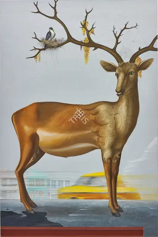 Jagannath Panda (Artist), The Migrant, 2009, Painting