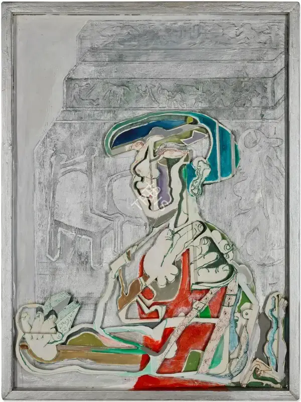 Mohan Samant (Artist), Portrait, 1980, Painting