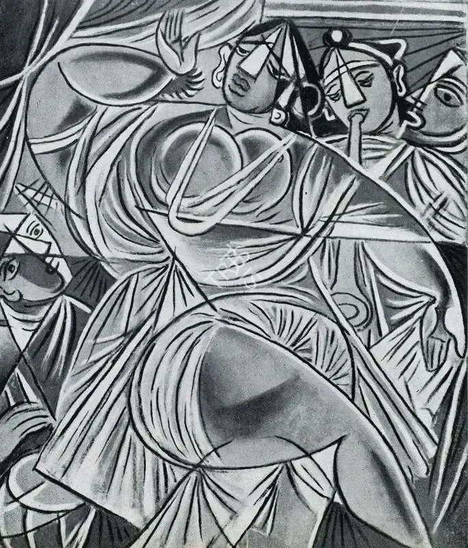 George Keyt (Artist), Jalaja, 1938, Painting