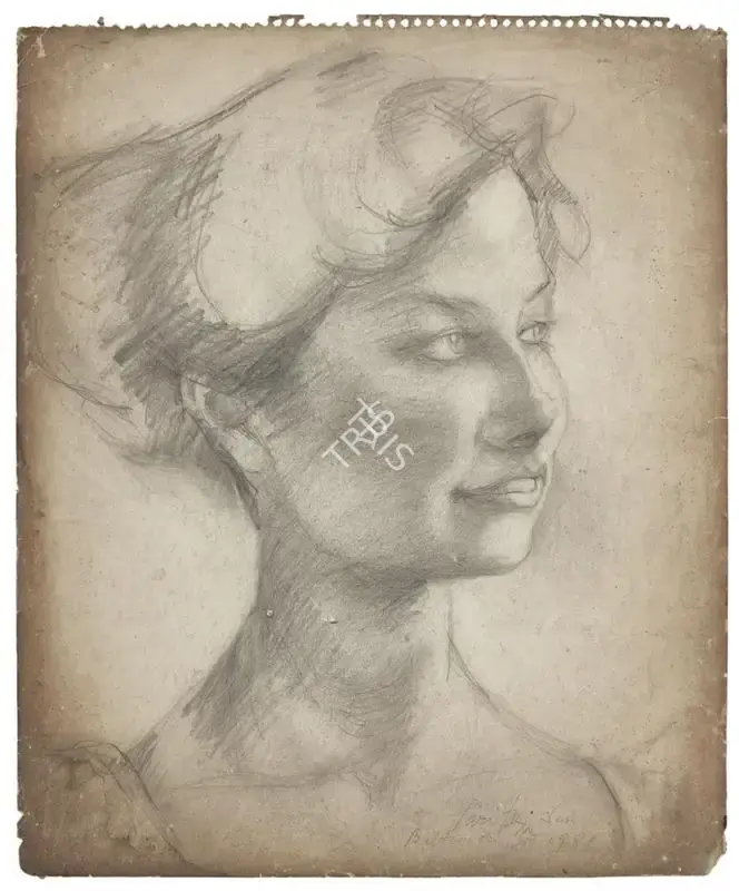 Paritosh Sen (Artist), Untitled, 1981, Drawing