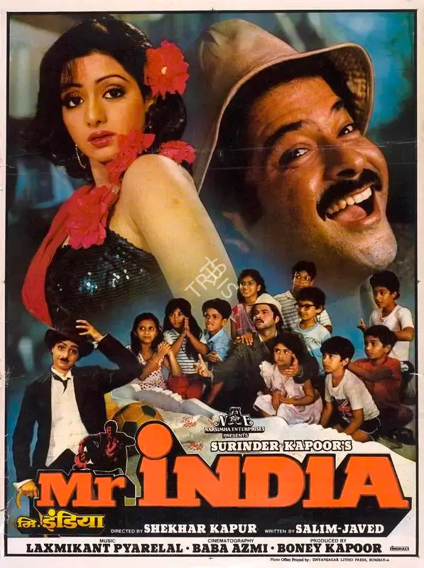 Boney Kapoor (Producer), Mr India, 1987, Full Sheet Poster