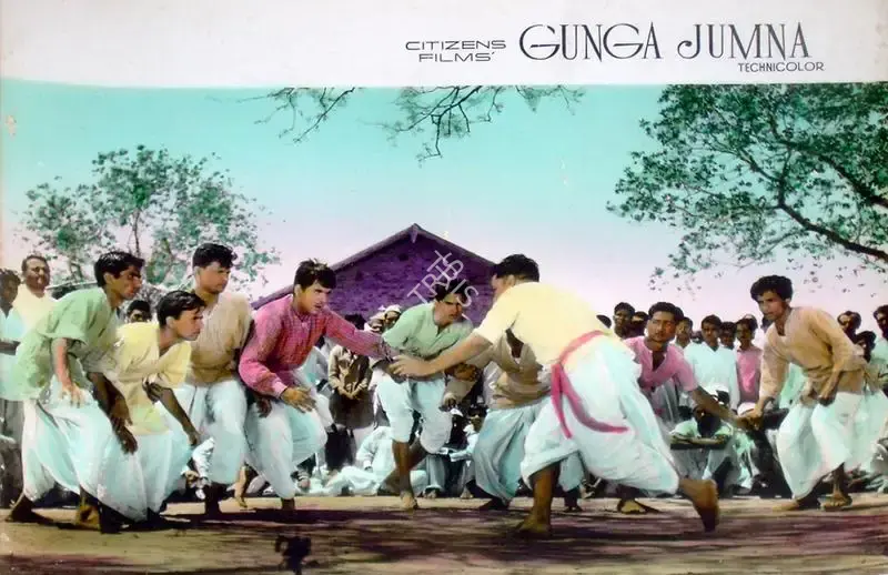 V. Babasaheb (Cinematographer), Gunga Jamuna, 1961, Lobby Card