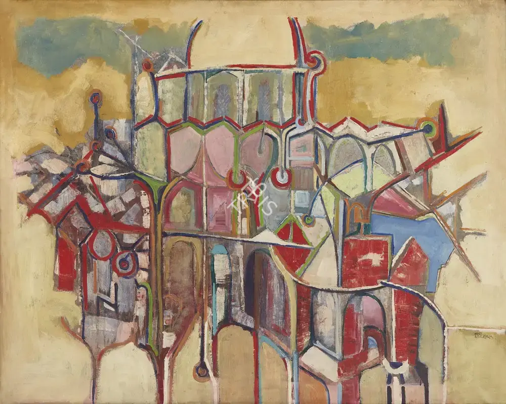 Bakre, S.K. (Artist). Untitled, 1965 | Painting, AG.Onl/20.12.20, 2020 · Asta Guru