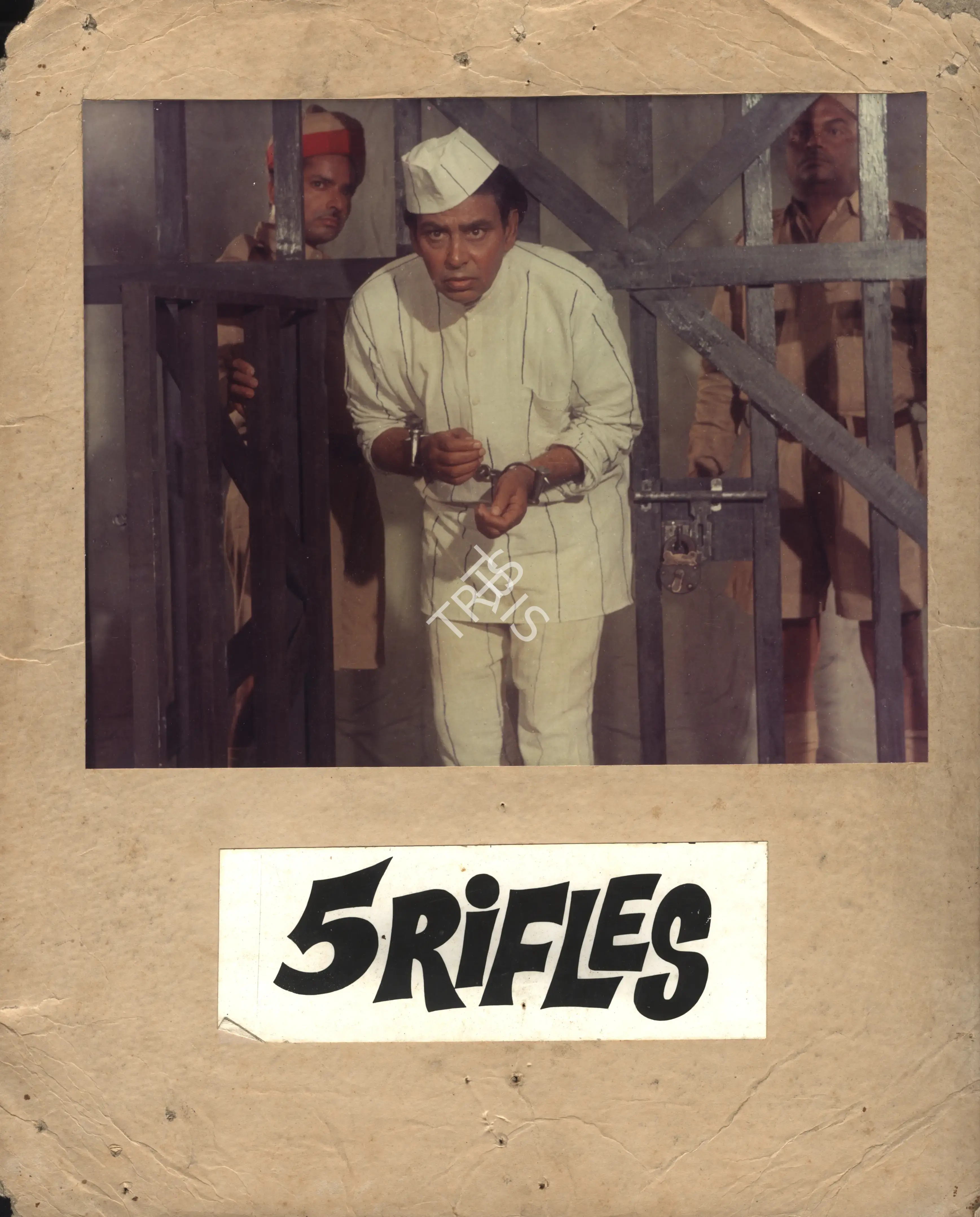 I.S. Johar (Producer), 5 Rifles, 1974, Photographic Still Mounted on Lobby Card
