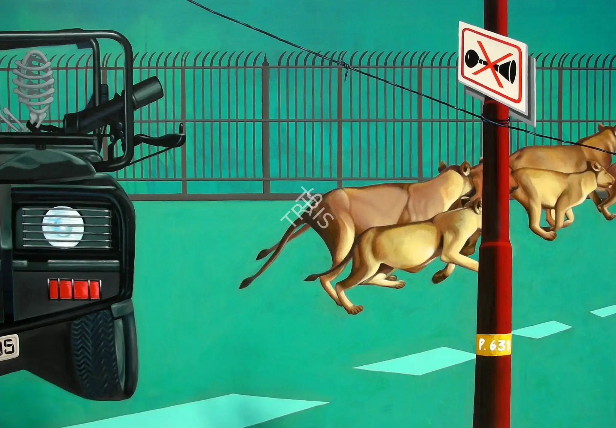 Rambali Chauhan (Artist), On The Road, 2009, Painting