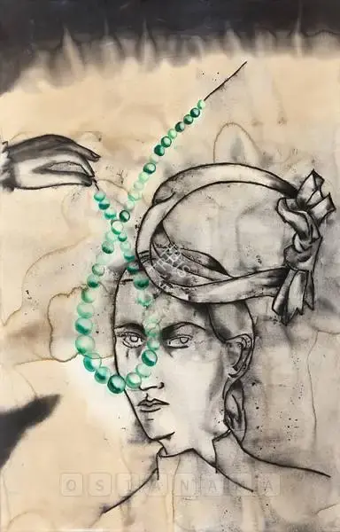 Anju Dodiya (Artist), Jade Knot, 2008, Painting
