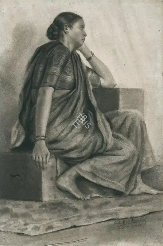 S.L. Haldankar (Artist), Untitled, 1907, Painting