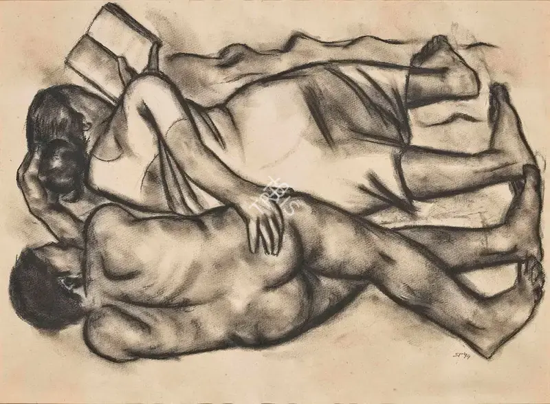 Patwardhan, Sudhir (Artist). Couple, 1994 | Painting, Pu.Mum/10.06.22, 2022 · Pundole