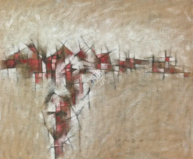 G.R. Santosh (Artist), Untitled, 1961, Painting