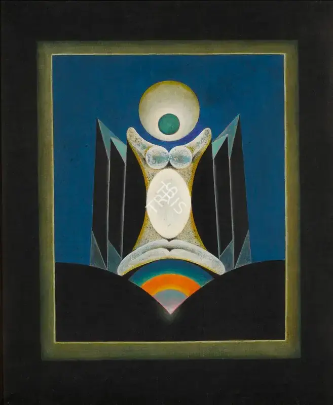 G.R. Santosh (Artist), Untitled (From the Black Period), 1973, Painting