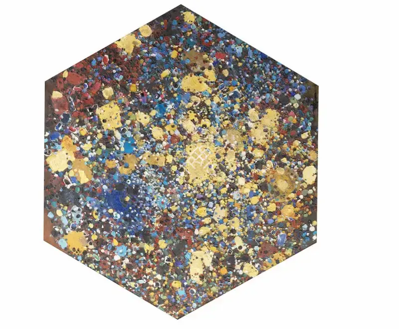 Ismail Gulgee (Artist), Untitled (Hexagonal Cosmic series), 1974, Painting