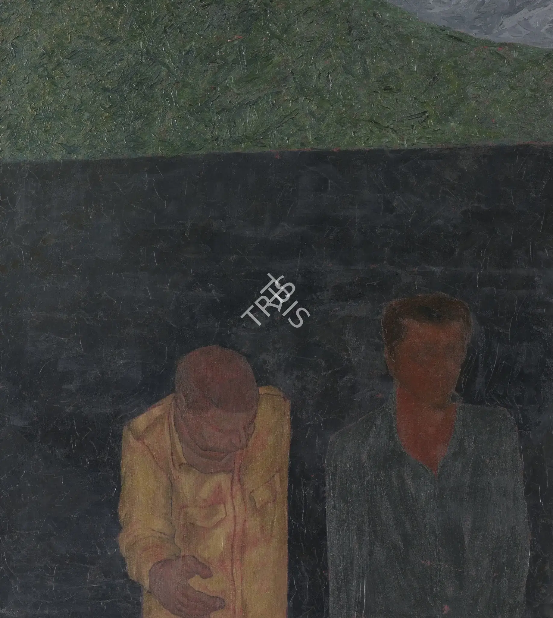 Patwardhan, Sudhir (Artist). Gray Wall, 1978 | Painting, So.NeY/10.09.12, 2012 · Sotheby's