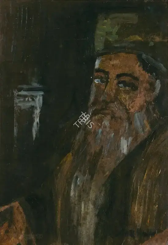 Sailoz Mookherjea (Artist), Untitled (Portrait of Rabindranath Tagore), 1957, Painting
