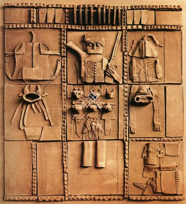 K.G. Subramanyan (Artist), Hunter, 1971, Relief Work