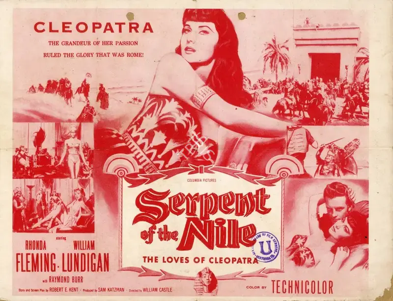 William Castle (Director), Serpent of the Nile, 1953, Handbill