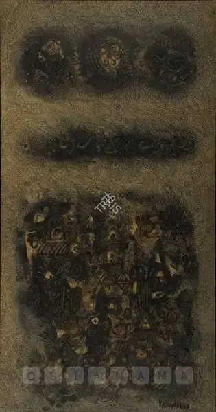 S.G. Vasudev (Artist), Fantasy, 1968, Painting