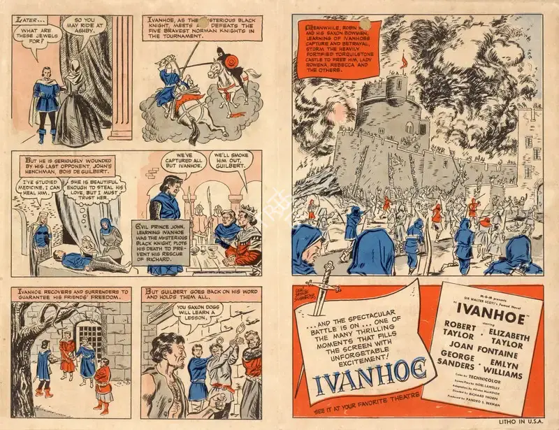 Richard Thorpe (Director), Ivanhoe, 1952, Handbill