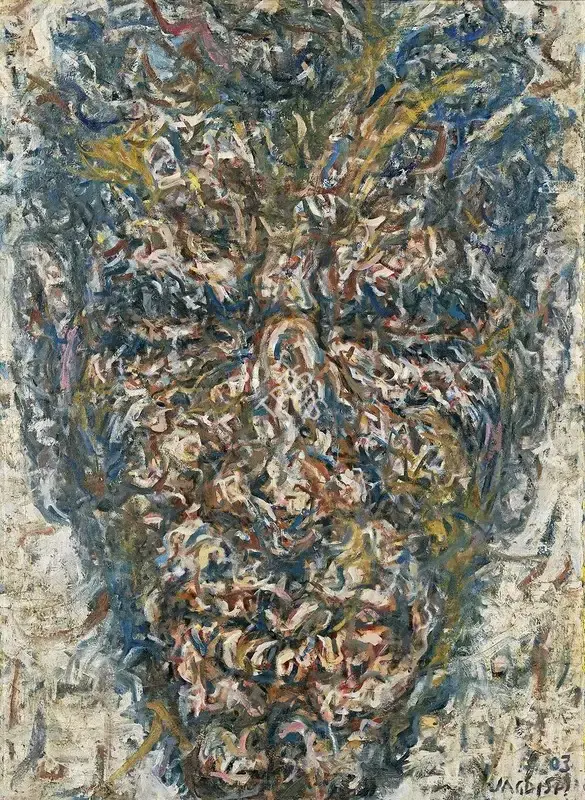 Jagdish Chander (Artist), Visage, 2003, Painting