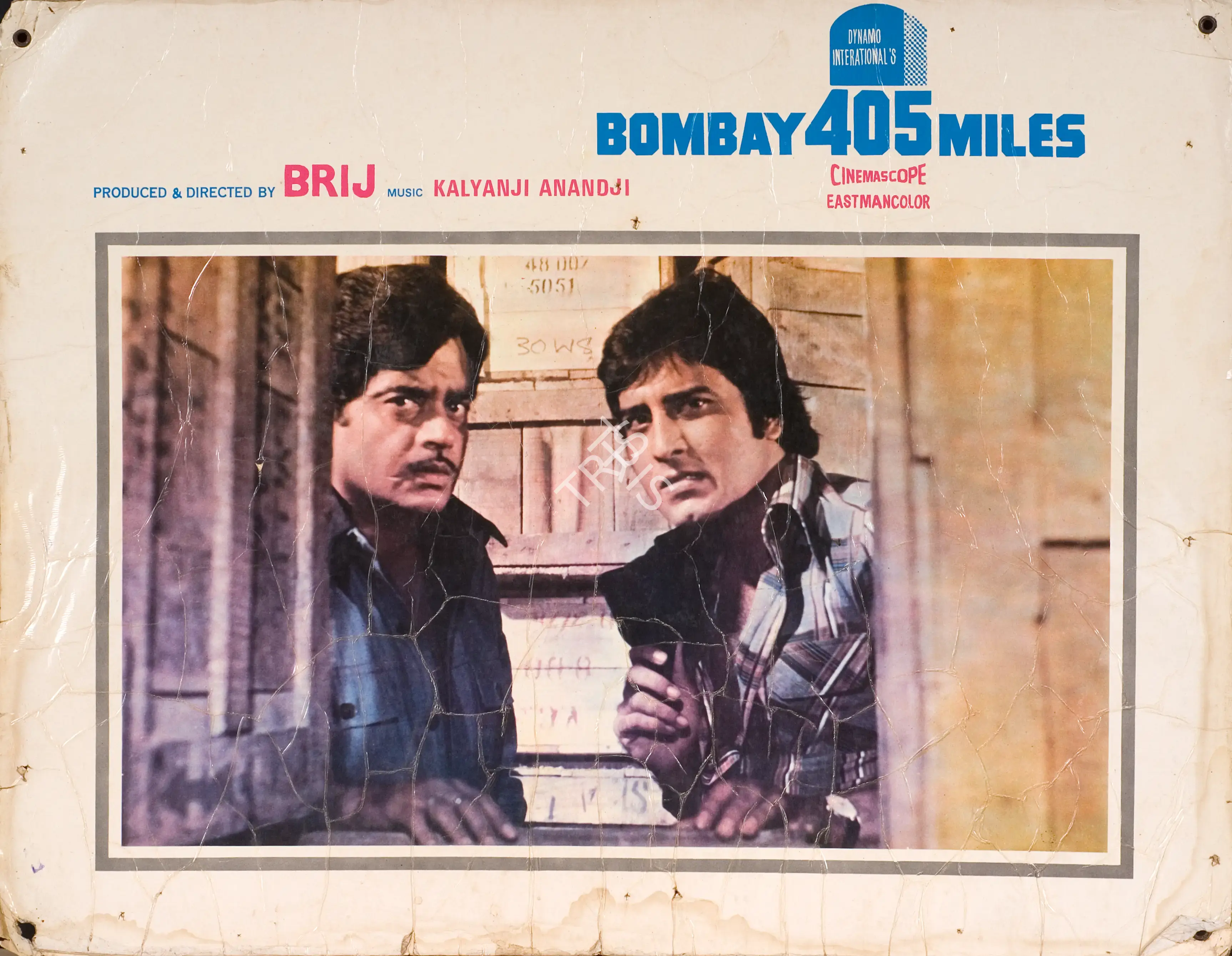 Brij Sadanah (Producer), Bombay 405 Miles, 1980, Photographic Still Mounted on Lobby Card