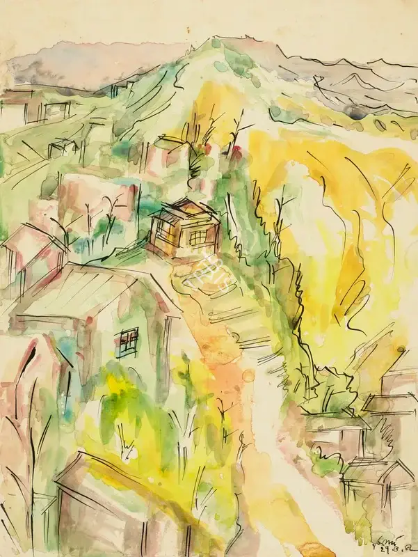 Mukherjee, B.B. (Artist). Mussoorie, 1952 | Drawing, Ch.NeY/27.03.24, 2024 · Christie's