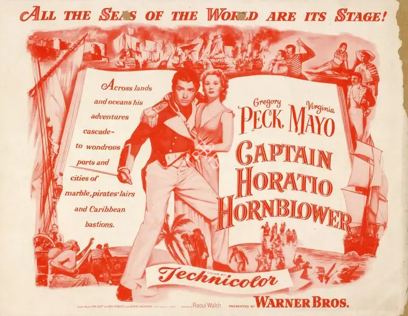 Raoul Walsh (Director), Captain Horatio Hornblower, 1951, Handbill