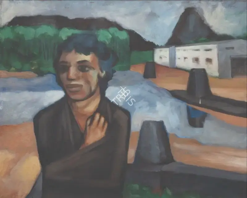 Patwardhan, Sudhir (Artist). New Factory at Ambernath, 2000 | Painting, AG.Mum/09.04.24, 2024 · Asta Guru