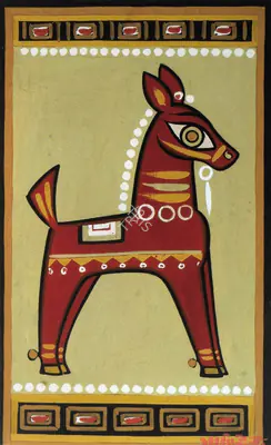 Jamini Roy (Artist), Festival Horse, Painting
