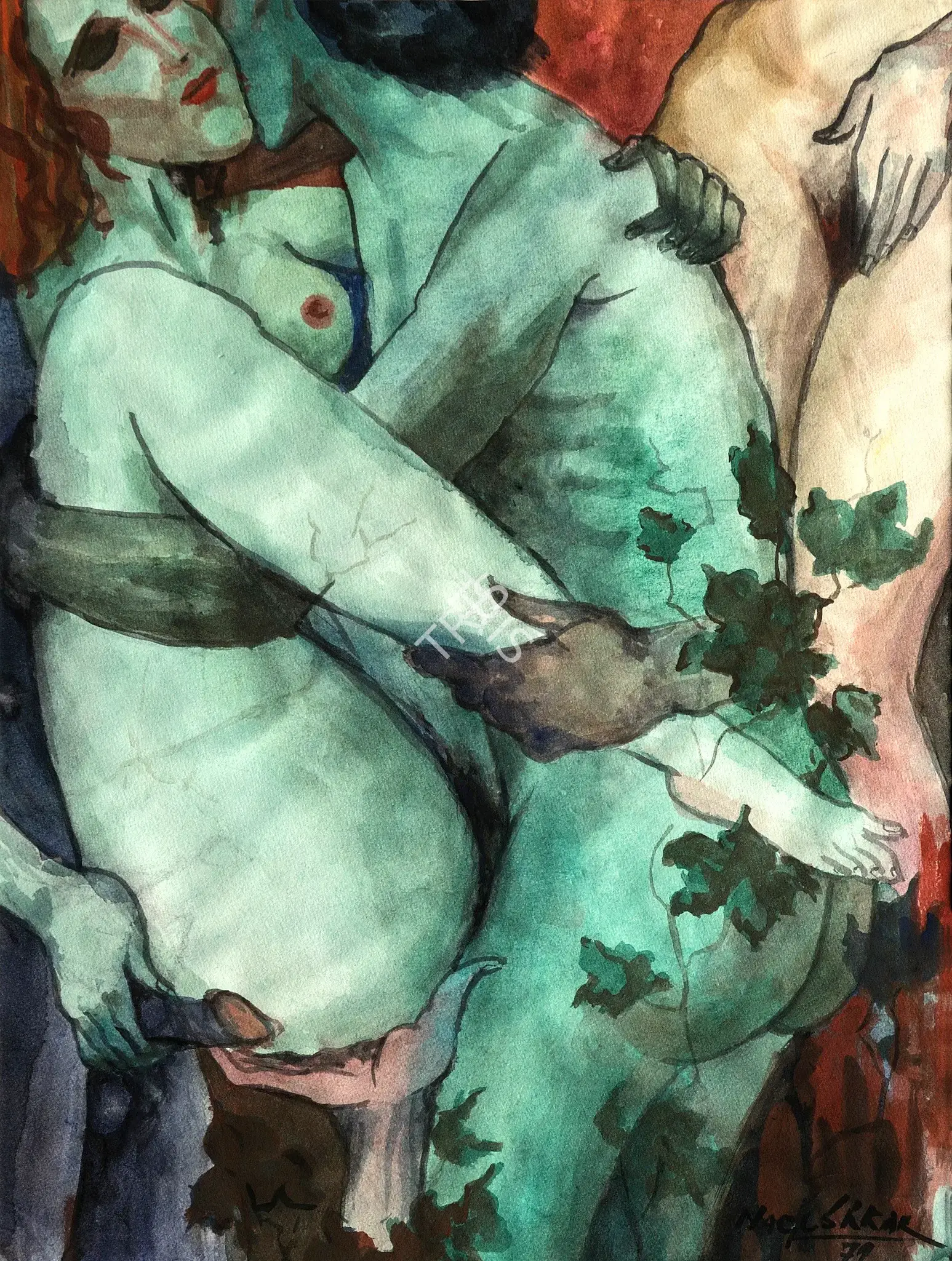 Vishwanath Nageshkar (Artist), Untitled, 1979, Painting