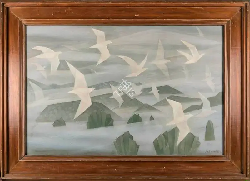 Sabavala, Jehangir (Artist). Flight Series. Oil on Canvas, 1993 | Painting | FineArts | 00182429