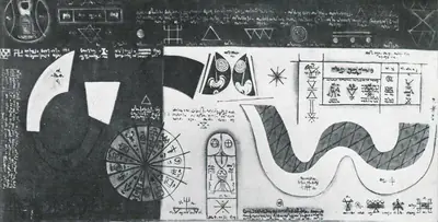 K.C.S. Paniker (Artist), Mathematical Order in Astrology, 1976, Painting