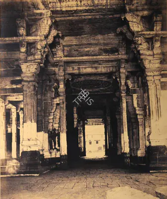 Capt. Linnaeus Tripe (Photographer), The Great Pagoda. The Munduramiar Mundapam, 1858, Antiquarian Photograph