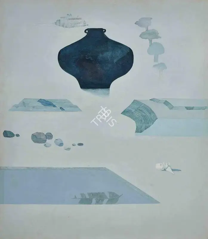 Prabhakar Barwe (Artist), Withered Leaf, 1986, Painting