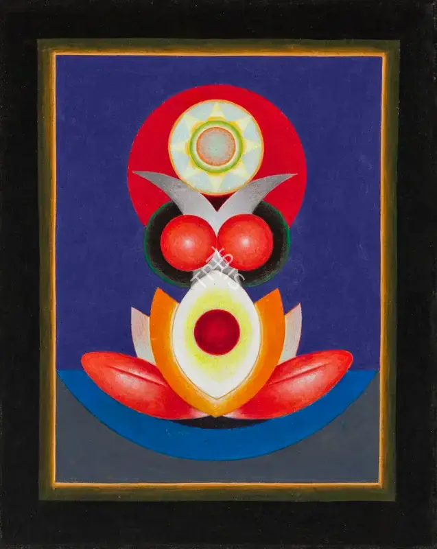 Santosh, G.R. (Artist). Untitled, 1987 | Painting, Ch.NeY/17.09.25, 2025 · Christie's