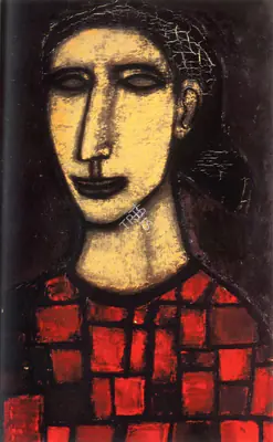 Akbar Padamsee (Artist), Head, 1953, Painting