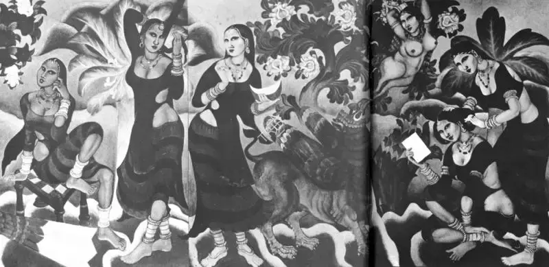 A. Ramachandran (Artist), Yayati (Detail), 1986, Painting