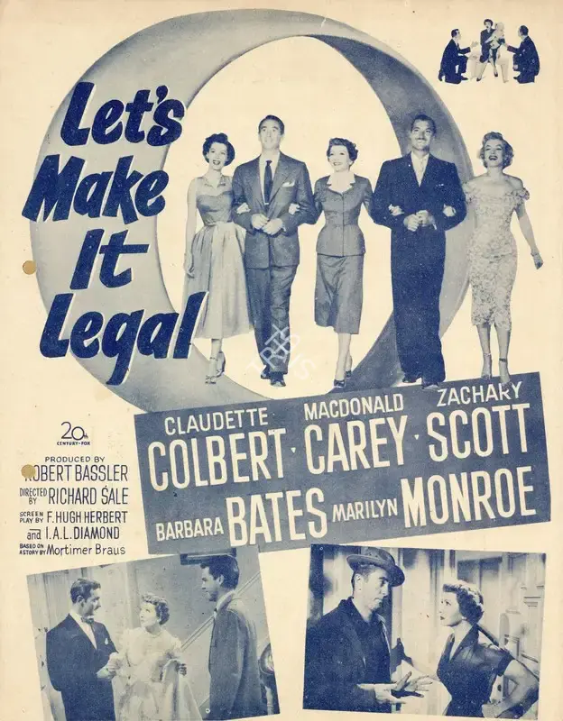 Richard Sale (Director), Let's Make It Legal, 1951, Handbill