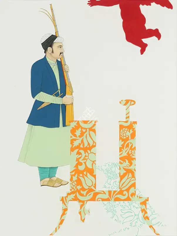 Nusra Latif Qureshi (Artist), Reasonable Acts of Compliance - II, 2005, Painting
