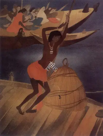 M.A.R. Chughtai (Artist), Untitled, Painting