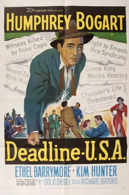 Richard Brooks (Director), Deadline USA, 1952, Poster