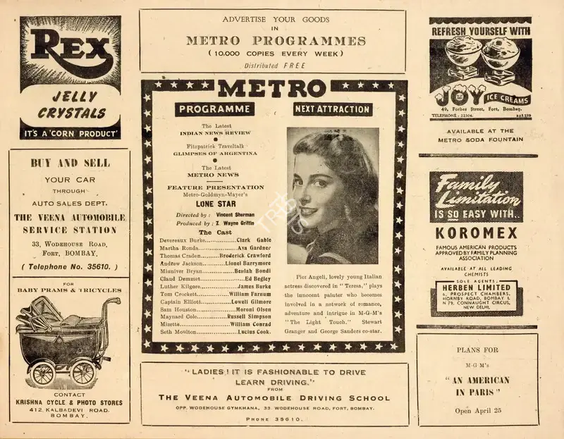 Richard Brooks (Director), The Light Touch, 1951, Handbill