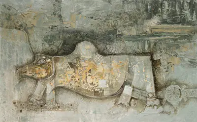 Ali, J. Sultan (Artist). Devanhalli Nandi, 1964 | Painting, Ch.NeY/21.09.22, 2022 · Christie's