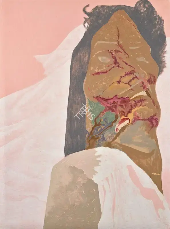 Patel, Gieve (Artist). Crushed Head, 1984 | Painting, So.Lon/10.06.19, 2019 · Sotheby's